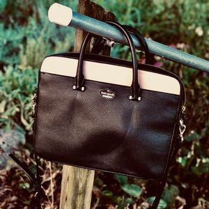 Kate Spade Black/Blush Laptop Bag